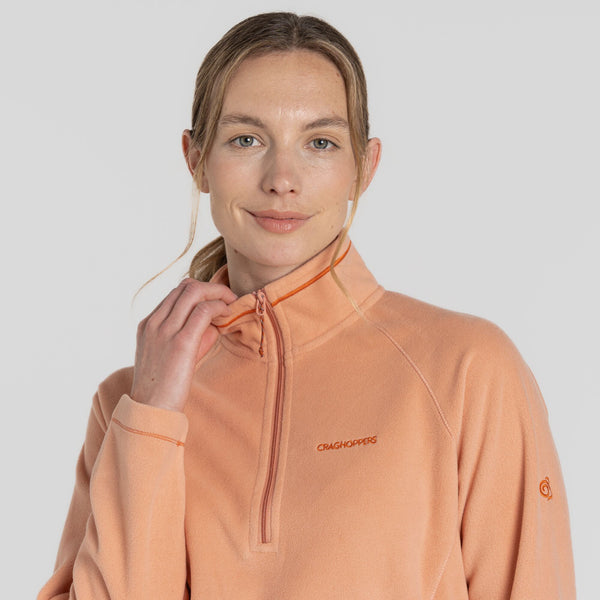 Craghoppers Ladies Miska VI Insulating Overhead Half Zip Fleece-CLAY - Borderland Muff