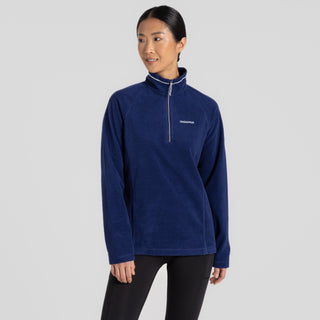 Craghoppers Ladies Miska VI Insulating Overhead Half Zip Fleece-INDIGO - Borderland Muff