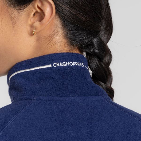 Craghoppers Ladies Miska VI Insulating Overhead Half Zip Fleece-INDIGO - Borderland Muff
