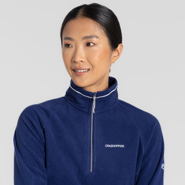 Craghoppers Ladies Miska VI Insulating Overhead Half Zip Fleece-INDIGO - Borderland Muff