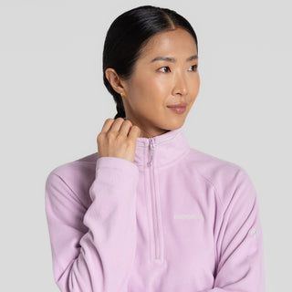 Craghoppers Ladies Miska VI Insulating Overhead Half Zip Fleece-ORCHID - Borderland Muff