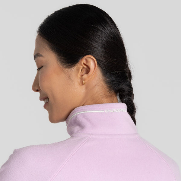 Craghoppers Ladies Miska VI Insulating Overhead Half Zip Fleece-ORCHID - Borderland Muff