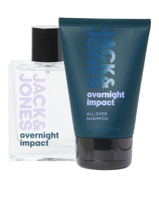 Jack & Jones Mens Overnight Impact EDT 100ml Fragrance Gift Set-ANY - Borderland Muff