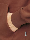 Jack & Jones Mens Fredrisksberg Box Overhead Regular Fit Hoody-BROWN - Borderland Muff