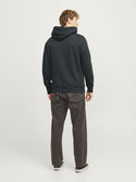 Jack & Jones Mens Fredrisksberg Box Overhead Regular Fit Hoody-FOREST GREEN - Borderland Muff