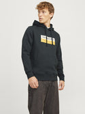 Jack & Jones Mens Fredrisksberg Box Overhead Regular Fit Hoody-FOREST GREEN - Borderland Muff