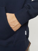 Jack & Jones Mens Fredrisksberg Box Overhead Regular Fit Hoody-SKY CAPTAIN - Borderland Muff
