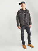 Jack & Jones Mens Chris 079 Relaxed Fit Stonewashed Jeans - Borderland Muff