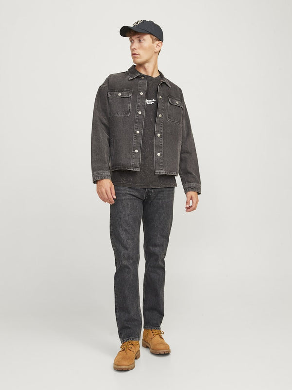 Jack & Jones Mens Chris 079 Relaxed Fit Stonewashed Jeans - Borderland Muff