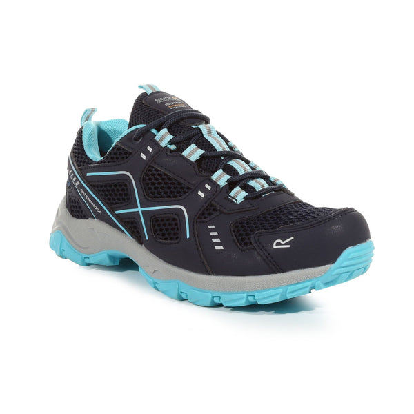Regatta Ladies Waterproof Breathable Vendeavour Walking Shoe-NAVY - Borderland Muff
