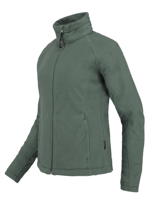 Joluvia Ladies Polar Heater 330 Full Zip Fleece-GREEN - Borderland Muff