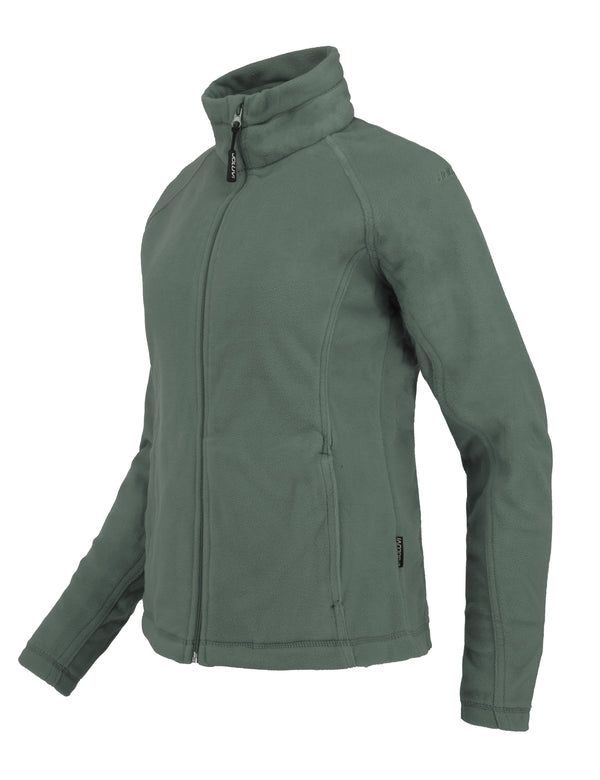 Joluvia Ladies Polar Heater 330 Full Zip Fleece-GREEN - Borderland Muff