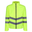 Regatta Mens Pro Hi Vis 3 In 1 Waterproof Breathable Windproof Work Jacket-HIVIZ YELNVY - Borderland Muff