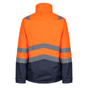 Regatta Mens Pro Hi Vis 3 In 1 Waterproof Breathable Windproof Work Jacket-HIVIZ ORANVY - Borderland Muff
