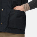 Regatta TRA872 Banbury Wax Bodywarmer – Waxed Cotton Gilet with Water Repellent Finish - Borderland Muff