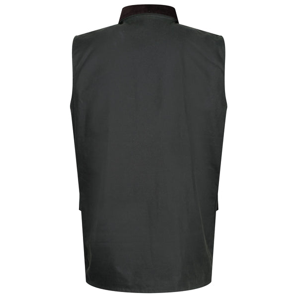 Regatta TRA872 Banbury Wax Bodywarmer – Waxed Cotton Gilet with Water Repellent Finish - Borderland Muff
