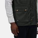 Regatta TRA872 Banbury Wax Bodywarmer – Waxed Cotton Gilet with Water Repellent Finish - Borderland Muff