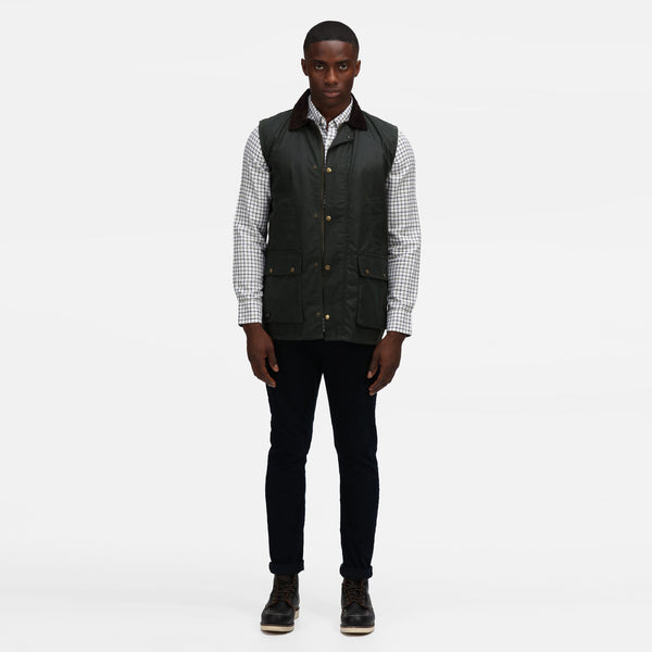 Regatta TRA872 Banbury Wax Bodywarmer – Waxed Cotton Gilet with Water Repellent Finish - Borderland Muff