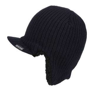 Regatta Anvil Borg Fleece Lined Longer Length Peaked Cap-NAVY - Borderland Muff
