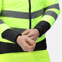 Regatta Mens Pro Hi Vis Thermal Work Jacket-HIVIZ YELNVY - Borderland Muff