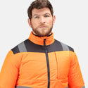 Regatta Mens Pro Hi Vis Thermal Work Jacket-HIVIZ ORANVY - Borderland Muff