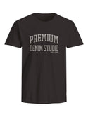 Jack & Jones Mens Blutimmy Short Sleeve 100% Cotton Regular Fit T-Shirt - Borderland Muff