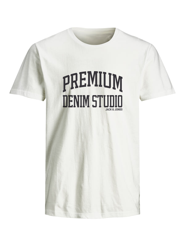 Jack & Jones Mens Blutimmy Short Sleeve 100% Cotton Regular Fit T-Shirt - Borderland Muff