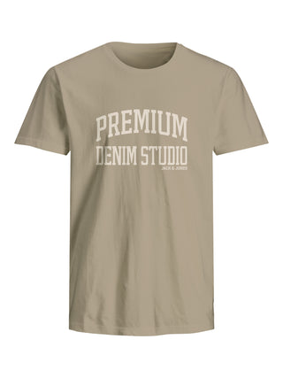 Jack & Jones Mens Blutimmy Short Sleeve 100% Cotton Regular Fit T-Shirt - Borderland Muff
