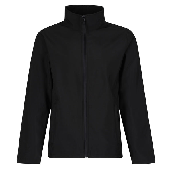Regatta Mens Lightweight Water repellent Wind Resistant Stretch Light Softshell Jacket-BLACK - Borderland Muff
