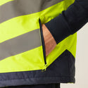 Regatta Mens Pro Hi Vis Waterproof Windproof Breathable Insulated Work Bodywarmer -HIVIZ YELNVY - Borderland Muff