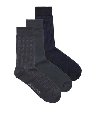 Jack & Jones Noah 3 Pack Mens Socks - Borderland Muff
