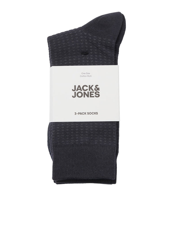 Jack & Jones Noah 3 Pack Mens Socks - Borderland Muff