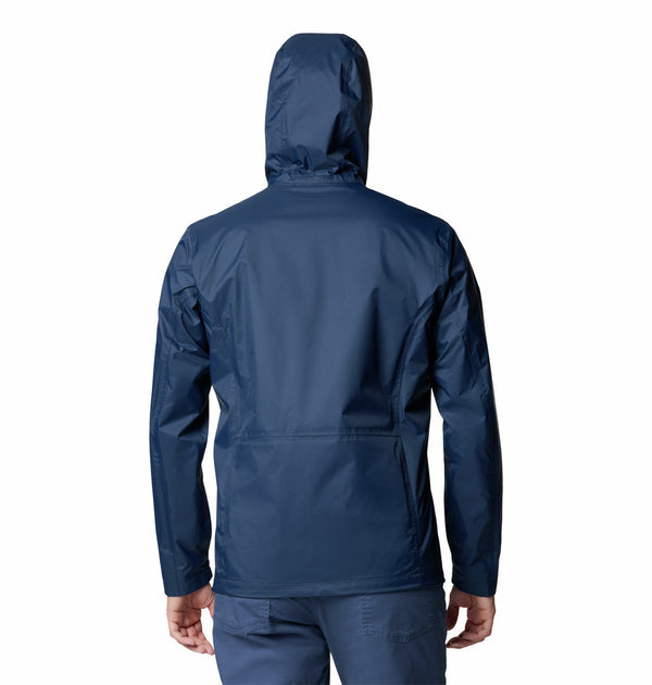 Columbia Mens Pouring Adventure Waterproof Breathable Packable Jacket-NAVY - Borderland Muff