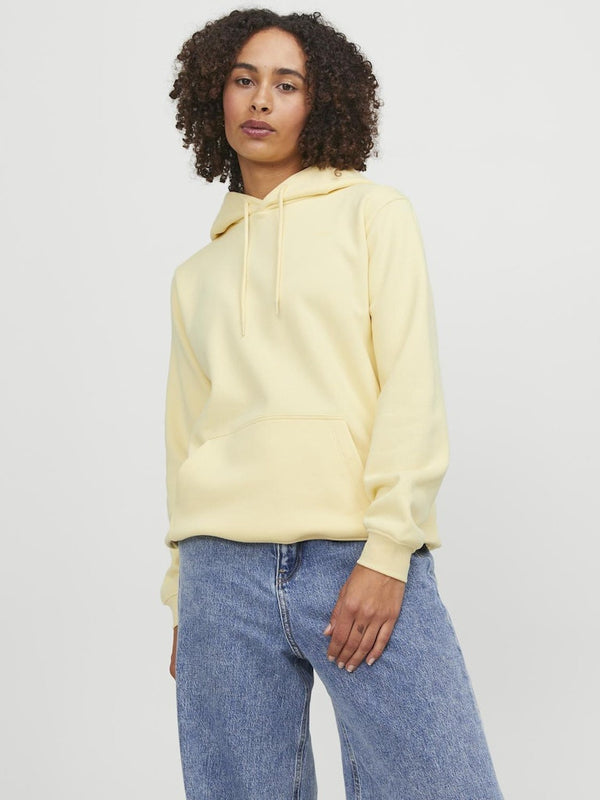 JJXX ladies Abbie Overhead Relaxed Fit Hooded Sweatshirt-VANILLA - Borderland Muff
