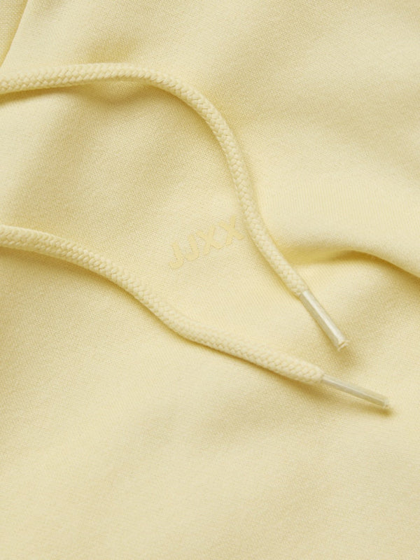 JJXX ladies Abbie Overhead Relaxed Fit Hooded Sweatshirt-VANILLA - Borderland Muff