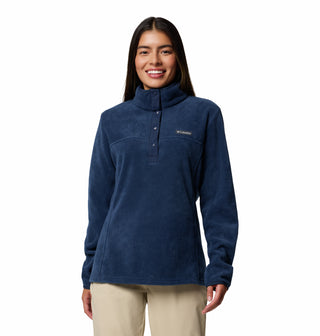 Columbia Ladies Benton Springs 1/2 Snap II Pull Over Fleece-NAVY - Borderland Muff