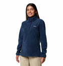 Columbia Ladies Benton Springs 1/2 Snap II Pull Over Fleece-NAVY - Borderland Muff