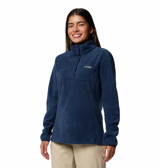 Columbia Ladies Benton Springs 1/2 Snap II Pull Over Fleece-NAVY - Borderland Muff