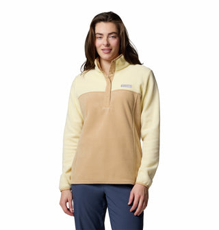 Columbia Ladies Benton Springs 1/2 Snap II Pull Over Fleece-LEMON - Borderland Muff