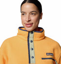 Columbia Ladies Helvetia II Cropped Half Snap Regular Fit Fleece-ORANGE - Borderland Muff