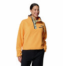 Columbia Ladies Helvetia II Cropped Half Snap Regular Fit Fleece-ORANGE - Borderland Muff