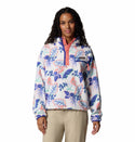 Columbia Ladies Helvetia II Cropped Half Snap Regular Fit Patterned Fleece-SEA SPRAY - Borderland Muff