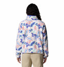 Columbia Ladies Helvetia II Cropped Half Snap Regular Fit Patterned Fleece-SEA SPRAY - Borderland Muff