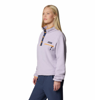 Columbia Ladies Helvetia II Cropped Half Snap Regular Fit Fleece-LAVENDER - Borderland Muff