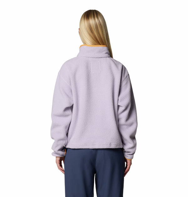 Columbia Ladies Helvetia II Cropped Half Snap Regular Fit Fleece-LAVENDER - Borderland Muff