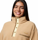Columbia Ladies Helvetia II Cropped Half Snap Regular Fit Fleece-SAND - Borderland Muff