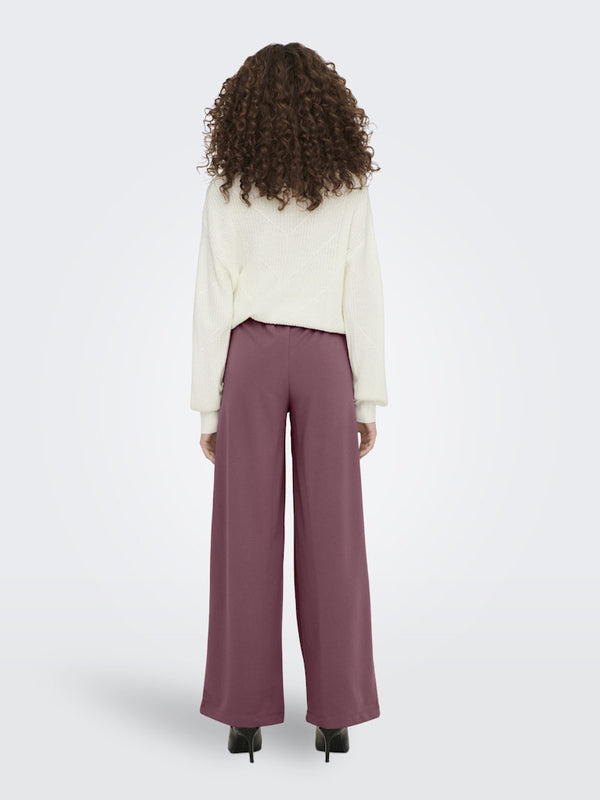 JDY Geggo Wide Fit Elasticated Trousers 32" Leg-ROSE - Borderland Muff