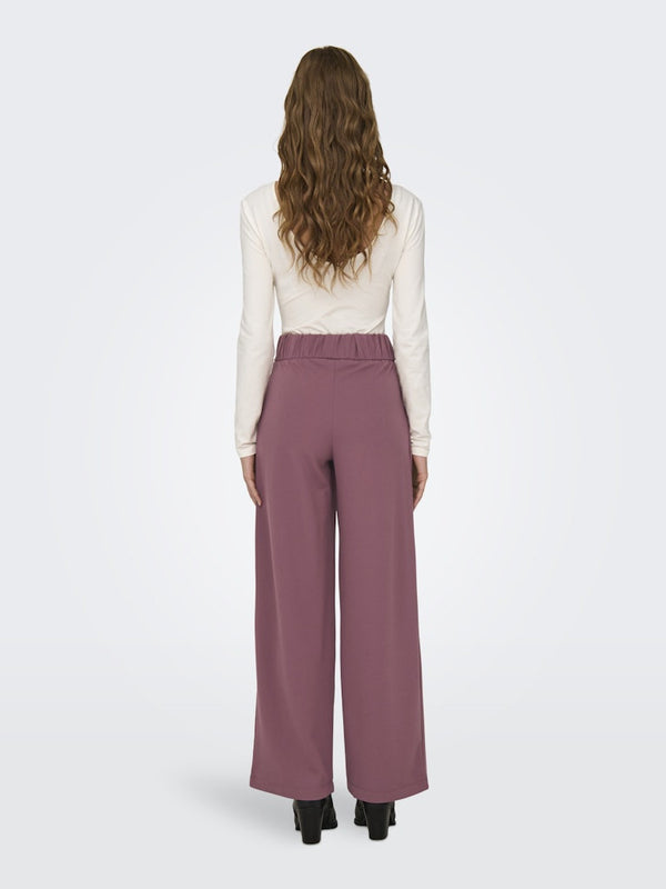 JDY Geggo Wide Fit Elasticated Trousers 30" Leg-ROSE - Borderland Muff
