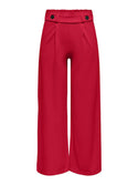 JDY Geggo Wide Leg Elasticated Waist Trousers 32" leg-RED - Borderland Muff