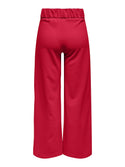 JDY Geggo Wide Leg Elasticated Waist Trousers 32" leg-RED - Borderland Muff